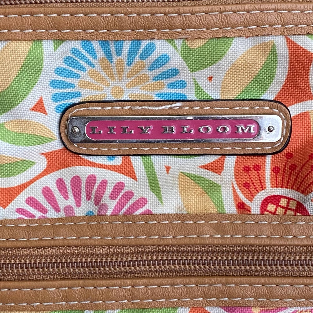 Lily Bloom Floral Print Adjustable Strap Zipper Crossbody Shoulder‎ Bag - Picture 7 of 7